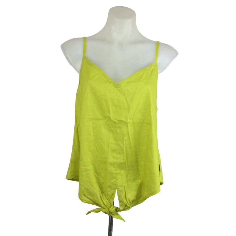 The North Face Womens Hillrose Hemp Tank Top Sulphur Spring Green Size Small NWT